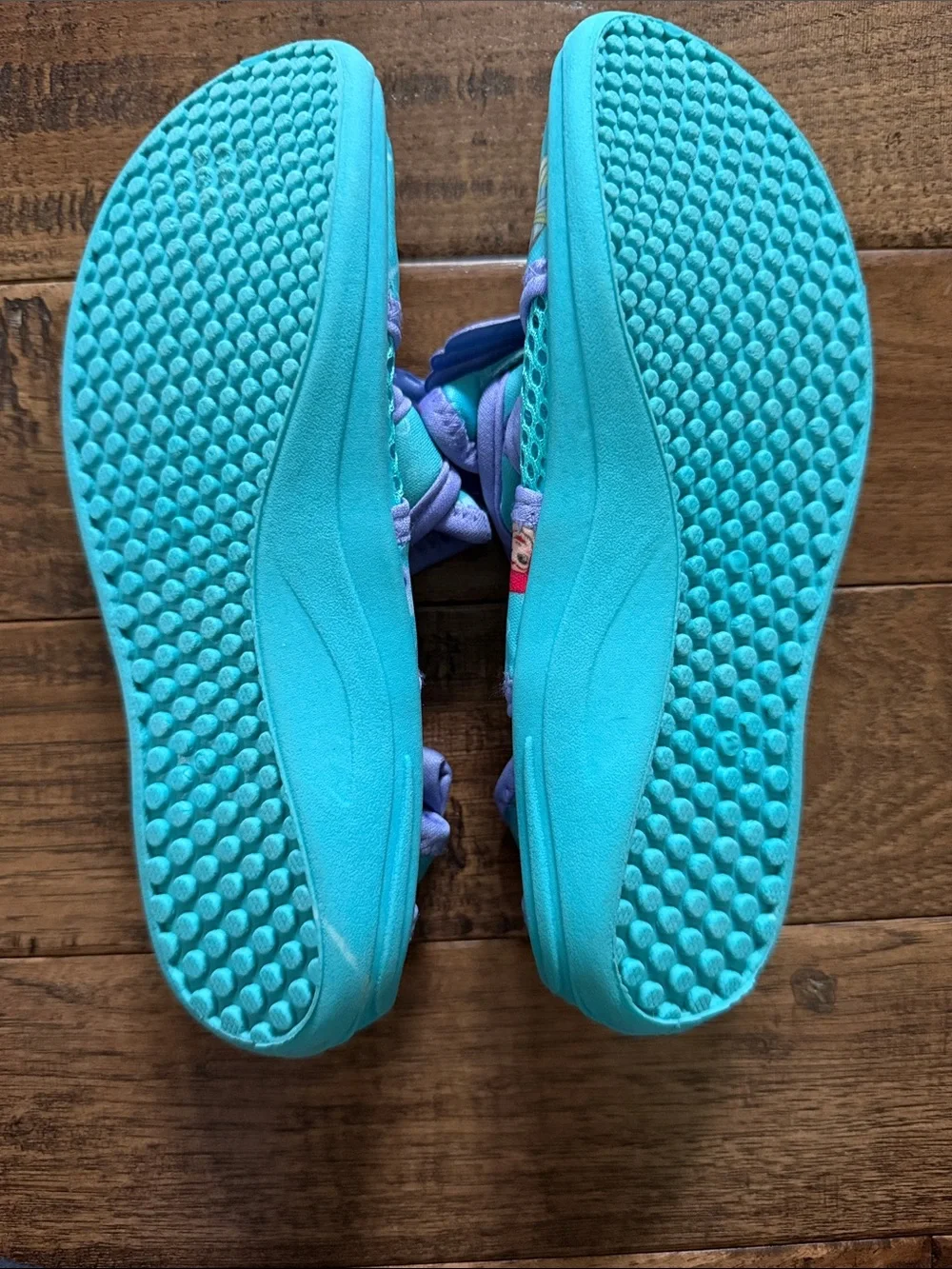 Disney Little Mermaid Aqua and Purple Water Shoes